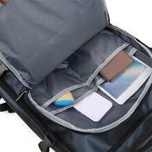 Large Capacity Short-Distance Travel Business Backpack For Men, Fit For Laptops School Backpack Back To School Students Commute Book Bag Large Capacity School Bag For Books Halloween Gifts For Men Fall Christmas Scream Bag For Men Backpack Winter Christmas Gifts Travel Bag - Blue - View 6