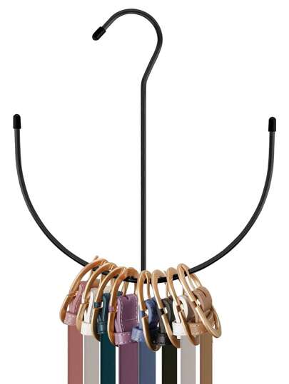 1pc/2pcs Belt Storage Rack U Shape Multi-Purpose Belt Hanger, Stainless Steel Solid Steel Metal Dipped Sorting Rack Tie Scarf Hanger, Tie, Scarf, Vest, Hat, Chest Cover, Shoe Storage Hook, It Is Also The Perfect Gift For Colleagues, Friends, And Family