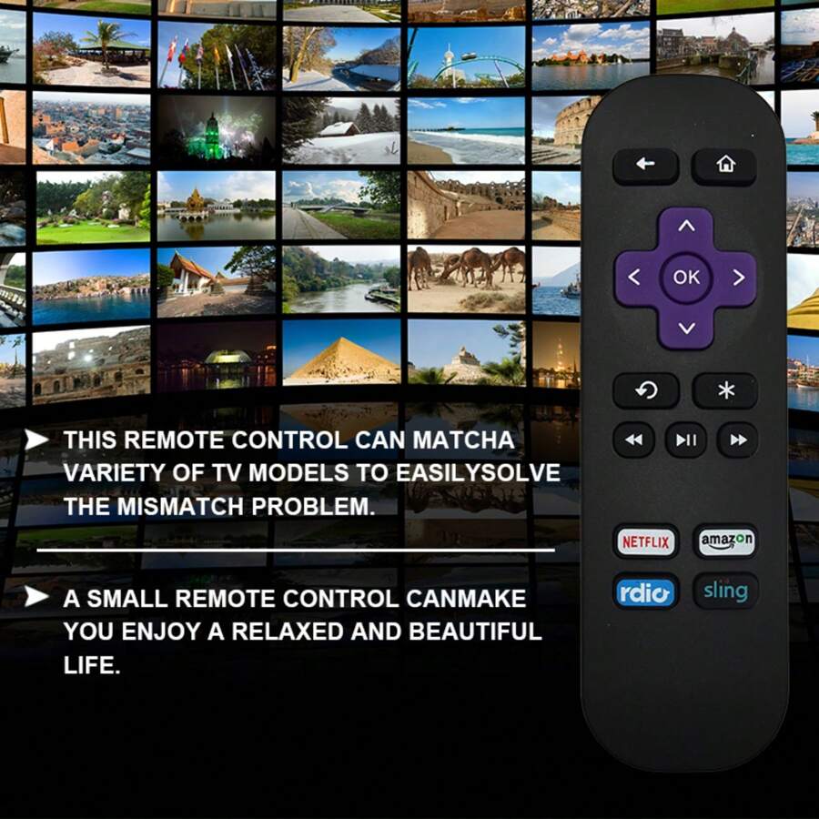Roku 4 IR Remote For Roku 1 2 3 4 HD LT XS XD Roku Express Roku Premiere, DO NOT Support For Roku Stick Or Roku TV - ROKU 4 - View 1
