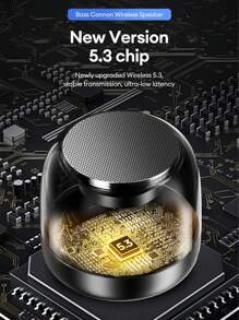 Loa mini DZ-018 màu đen có đèn khí quyển, âm thanh vòm 3D, hiệu ứng ánh sáng RGB đầy màu sắc, âm lượng lớn, âm thanh di động PC/ngoài trời/xe hơi, hỗ trợ thẻ USB/TF và kết nối không dây - màu đen - Xem 8