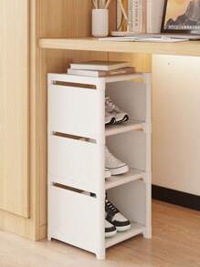 Tủ đựng giày đa năng, kệ giày nhiều ngăn cho lối vào nhà, tủ đựng đồ dùng ký túc xá, thiết kế tối giản hiện đại. - trắng - Xem 16