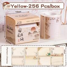 256pcs/Box Pull-Out Sticky Notes Set - 8 Unique Designs, Full Adhesive & Easy Tear - Perfect For Office Markes,Home, &School Supplies Use - Multicolor - View 10