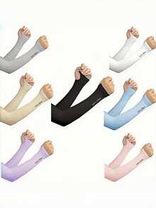 1 cặp bao tay đi xe đạp mùa hè cho cả nam và nữ, bao tay chống tia UV nhẹ băng lụa, sử dụng khi lái xe đạp thể thao ngoài trời - Nhiều màu - Xem 3