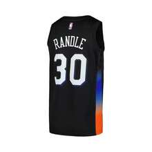 Nike Áo đấu cầu thủ Swingman màu đen của đội New York Knicks dành cho nam của Boyfriend Style Julius Randle - Phiên bản thành phố - màu đen - Xem 3