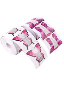 100pcs/Roll Butterfly Nail Extension Forms (Paper Instruction) - Tool For French, Acrylic And Gel Nail Extension - Suitable For Nail Salons And Home Use - Multicolor - View 3