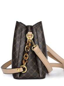 Dedoo Túi xách và túi đeo vai cỡ lớn sang trọng, cổ điển kiểu Âu và Mỹ, phù hợp cho phụ nữ trung niên, mùa thu/đông. - Nhiều màu - Xem 4