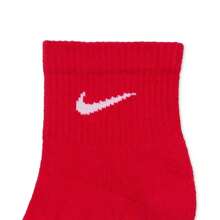 Nike Unisex 6-Pk. Dri-FIT Quarter Socks - MULTI RED - View 3