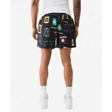 Men's Board Shorts - People Print - View 3