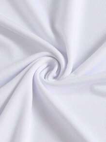 Camiseta deportiva de corte holgado para hombre con estampado de calavera con monograma Camisetas de hombre - Blanco - Ver 4