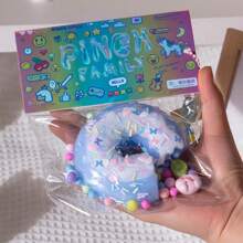 Juguete Squishy de donut para la reducción del estrés con bolsa de PVC - Multicolor - Ver 15