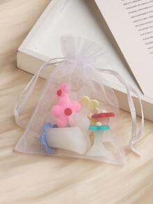 8入組矽膠趾甲分離器，花卉迷人設計，矯正腳指甲，美甲修腳工具 - 彩色 - 查看 6