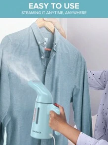 1 件 PANCERKA 衣物蒸汽挂烫机，便携式手持式除皱机，120 毫升大容量，700W 衣物蒸汽挂烫机，强力渗透蒸汽，去除皱纹，适用于家庭、办公室和旅行
