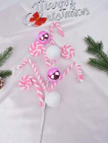 1PC Artificial Candy Tree Branches Christmas DIY Crafts Christmas Tree Home Decoration - 1PC Christmas Cuttings - View 5