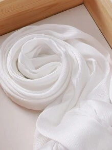 1 chiếc khăn trùm đầu Hồi giáo bằng vải satin trơn màu, có họa tiết. - Nhiều màu - Xem 21