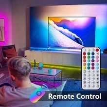 3ft-100ft Led Strip Lights With Music Sync Color Change, With App And 44 Key Remote Control, Timing Settings, Brightness Adjustment, Easy To Install, Led Lights Suitable For Bedroom, Room, Living Room, Home Decor, Halloween Party Party Atmosphere Decoration, Christmas Decor(Requires 2 Batteries AAA Battery)