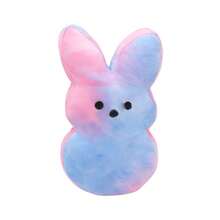 5.9-Inch Easter  Plush Toy Cute Rabbit Peep Easter Toy Soft Plush Animal Doll Easter Basket Rabbit Rabbit Plush Doll (Tie Dye Colors Are Random) - Multicolor - View 9