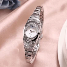 Women's Quartz Dress Watch With Crystal Diamond, Gold & Silver Tone Watch