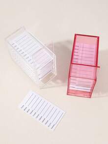 1pc Clear Acrylic 5 Layers False Eyelash Grafting Storage Box, Adhesive Strip Case, Suitable For Makeup Tools Storage - Multicolor - View 7