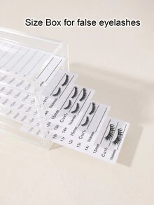 1pc Clear Acrylic 5 Layers False Eyelash Grafting Storage Box, Adhesive Strip Case, Suitable For Makeup Tools Storage - Multicolor - View 3