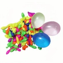 51/101/100PCS 水上玩具，水球压力水壶套装，户外水球打水仗游戏，快速注水球套装玩具 - 彩色 - 查看 8