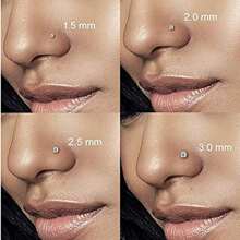 Clous de nez 20g 18g Anneaux de nez Clous de nez en forme de L en acier chirurgical inoxydable avec petit diamant Clous de nez pour femmes et hommes Anneaux de nez tire-bouchon Clous de piercing de nez à vis