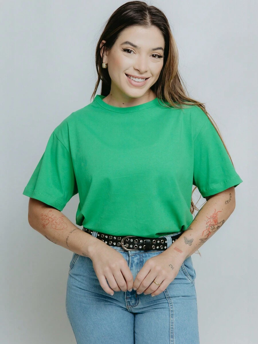 Women T-Shirts - màu xanh lá - Xem 1