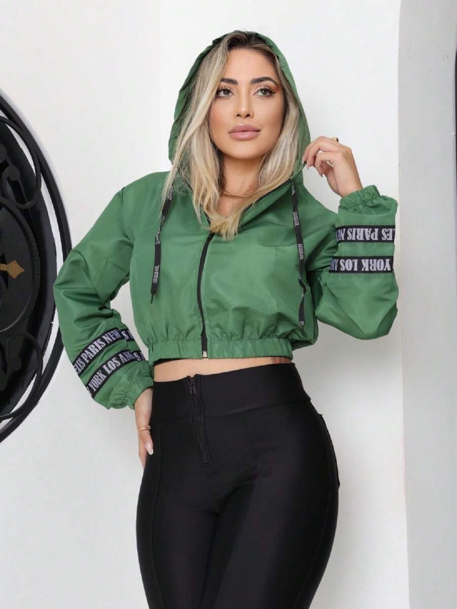 Women Jackets - 軍綠色 - 查看 1