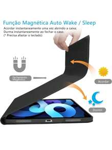 Flip Pad Cases With Keyboard - 黑色 - 查看 6