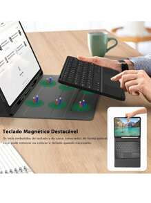 Flip Pad Cases With Keyboard - 黑色 - 查看 5