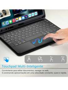 Flip Pad Cases With Keyboard - 黑色 - 查看 4