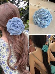 法式浪漫3D玫瑰花发爪夹，优雅发饰，可定制情人节图案，是情人节的理想礼物。这款发爪夹可用作发夹、发卡、发饰、发饰抓夹，适合上学、大学、秋冬季节佩戴，也是度假装扮和情人节礼物的完美之选。 - 彩色 - 查看 7