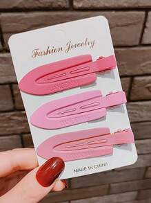 15入組彩色邊緣裝飾髮夾 - 彩色 - 查看 4