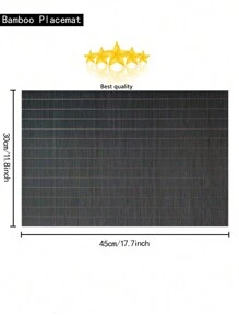 1pc Natural And Bamboo Mat, Table Runner 11.8in*17.7in, Chinese Style With 71in*11.8in CutTable Runner, Washable, Easy To Clean, Non-Slip, Heat-Resistant Pad For Dining Table, Suitable For Room Decoration, Home Table Decorations, Festivals, Parties, Birthdays, Weddings, And Dinner Parties.