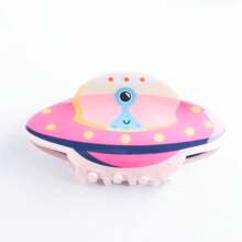 创意卡通外星飞船，多巴胺亚克力发夹，女士可爱发饰 - 彩色 - 查看 9