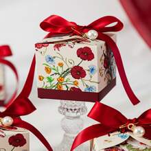 30件，小众奢华手绘植物花卉糖果盒，订婚结婚礼物糖果袋，婚礼糖果盒，巧克力饼干包装盒，包装盒，婚礼用品，婚礼宾客回礼，礼品盒，婚礼招待会情人节装饰 - 彩色 - 查看 13