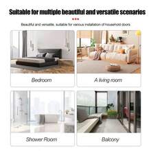 1 Khóa Cửa Vô Hình Bằng Thép Không Gỉ, Tay Cầm Che Khuyết Điểm Cho Cửa giấu/Tường/Trong nhà - Nhiều màu - Xem 4