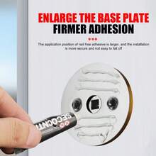 1 Khóa Cửa Vô Hình Bằng Thép Không Gỉ, Tay Cầm Che Khuyết Điểm Cho Cửa giấu/Tường/Trong nhà - Nhiều màu - Xem 9