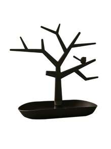 Árbol de joyería para colgar joyas, expositor de collar y aretes con forma de árbol para almacenamiento en la entrada o el dormitorio, organizador de joyas - Multicolor - Ver 7