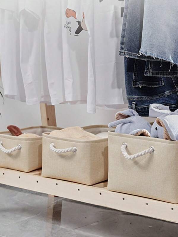 1 pieza Bolsa de almacenamiento plegable y portátil para ropa, pantalones, prendas interiores y otros artículos (disponible en tamaño grande, mediano o pequeño)