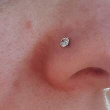 Clous de nez 20g 18g Anneaux de nez Clous de nez en forme de L en acier chirurgical inoxydable avec petit diamant Clous de nez pour femmes et hommes Anneaux de nez tire-bouchon Clous de piercing de nez à vis