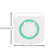 Impresora térmica portátil de papel en mini rollos, 10 unidades para imprimir fotografías estilo retro, recibos, notas, listas, etiquetas, memos y códigos QR. Compatible con Android o IOS mediante una aplicación inteligente inalámbrica - Rosa +10 volúmenes - Ver 3