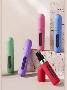 1/2/6 chai nước hoa mini có thể tái sử dụng, chai xịt cỡ du lịch 5ml, hộp đựng mẫu mỹ phẩm (màu ngẫu nhiên) - Nhiều màu - Xem 6