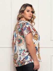 Plus Size Blouses - Print 1 - View 2
