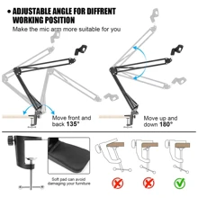 Podcast Equipment Bundle With Audio Interface, V8 Voice Changer, Condenser Karaoke Microphone, Mic Stand And Mic Pop Filter, Streaming Podcast Mic Starter Kit - Black - View 6