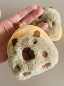 1ชิ้นสร้างสรรค์Capybaraกระเป๋าเงินเหรียญน่ารักกระเป๋าสตางค์ที่มีห่วงแขวนสำหรับหูฟังและคีย์,ของขวัญเทศกาลสำหรับBoys & G Irls - 1 ชิ้น - ดู 5
