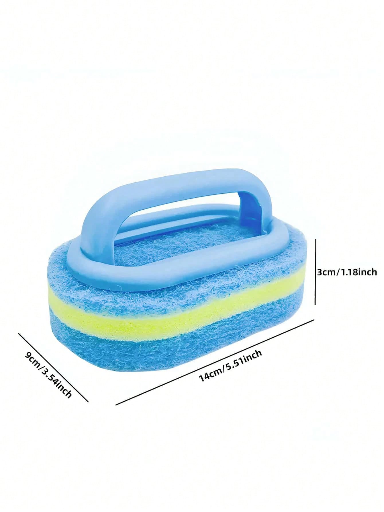 إسفنجة تنظيف بمقبض لإزالة البقع من الحمام والبلاط...