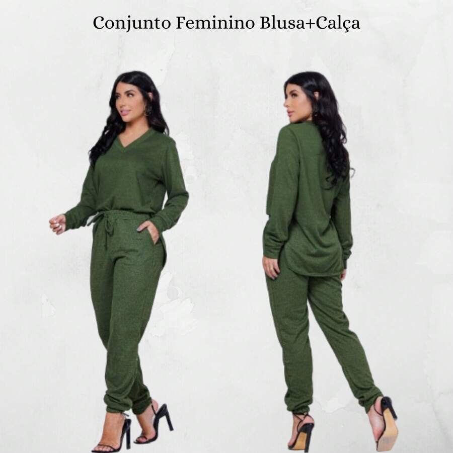 Women Pants - Verde militar - Ver 1