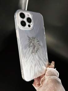 1个TPU羽毛蕾丝亮面防摔手机壳，兼容 X、XR、XS Max、11、12、13、13 Pro、13 Pro Max、14 Pro Max、15、15 Pro、15 Plus、15 Pro Max、16、16 Pro、16 Plus、16 Pro Max及系列，防水防震防刮，国际版，非国内版 - 彩色 - 查看 6
