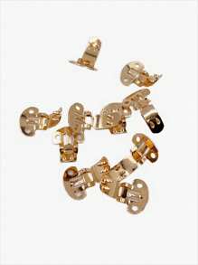 5/10pcs Stainless Steel Detachable Elastic Shoe Flower Clips, Headpiece Clips, DIY Accessories For Shoe Decorations