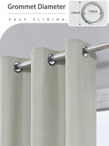 1入/2入組具有涂層隔熱襯裡的遮光隔熱窗簾，適用於客廳、臥室、廚房、浴室、家居及房間裝飾 - 132*241(52inch*94 inch)2Panels - 查看 11